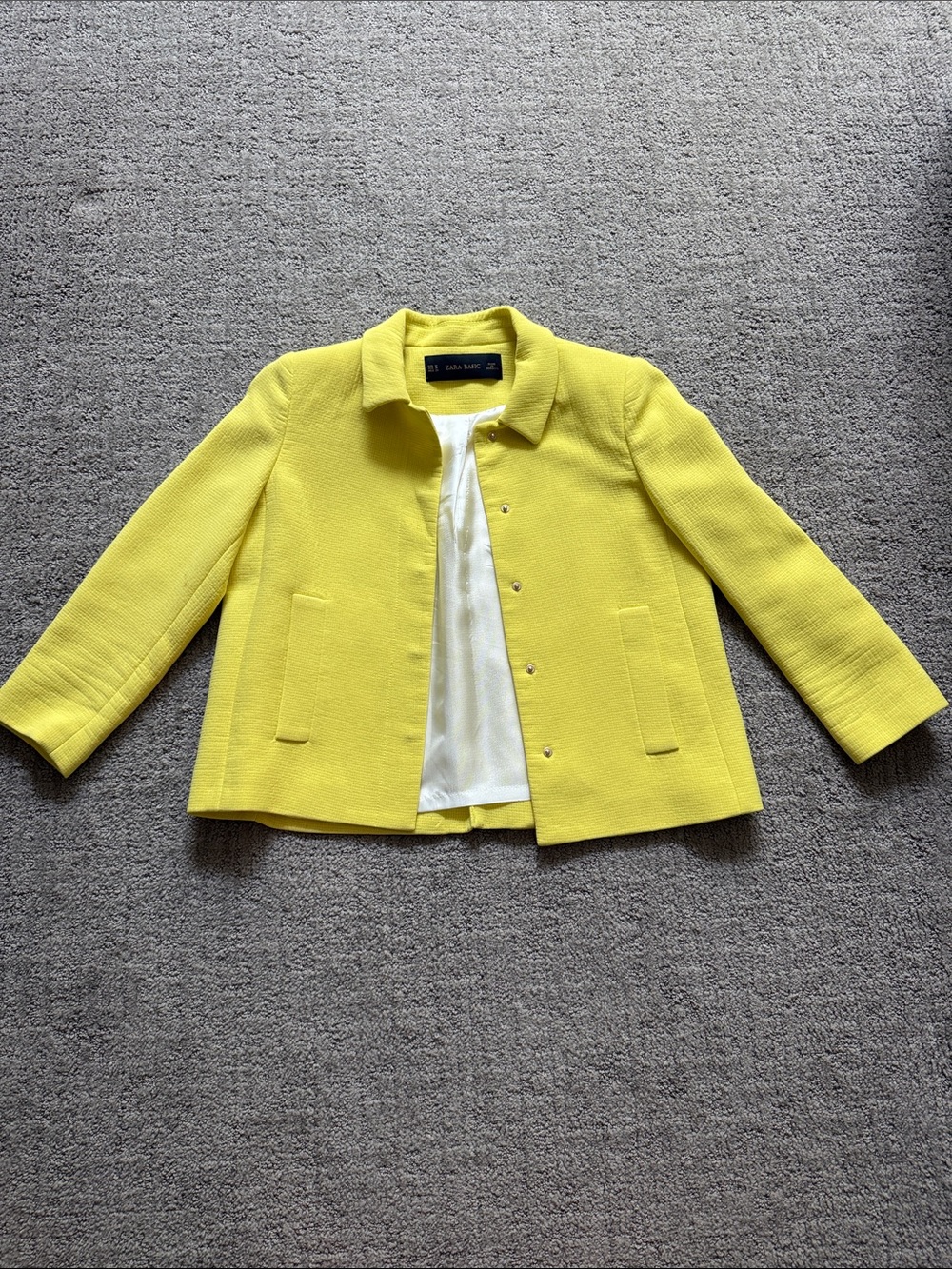 Zara Bright Yellow Blazer